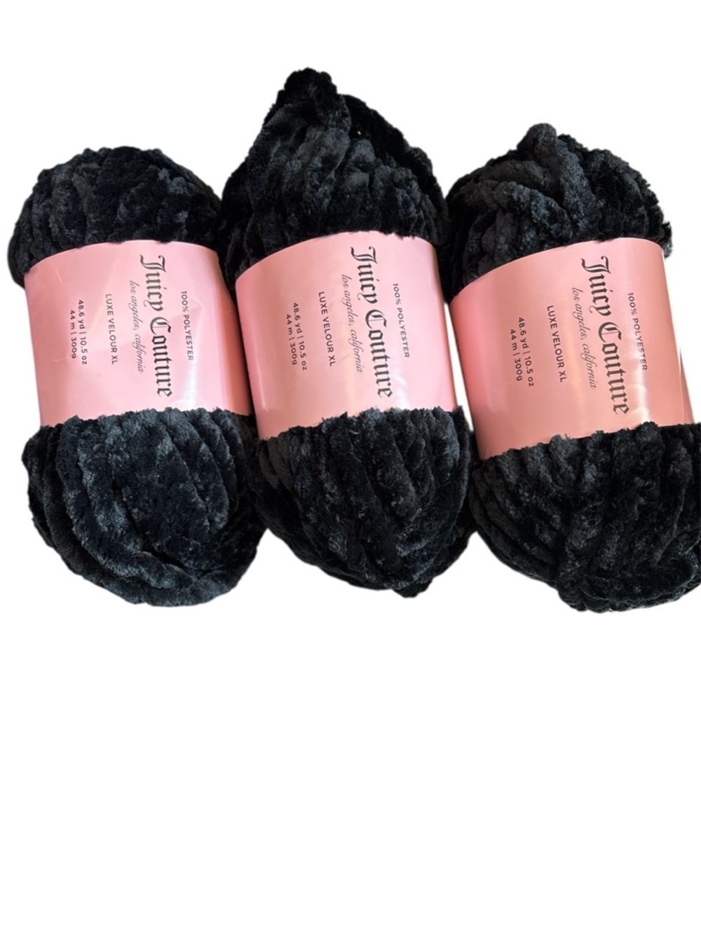Juicy Couture Licorice Luxe Velvet Yarn - Black